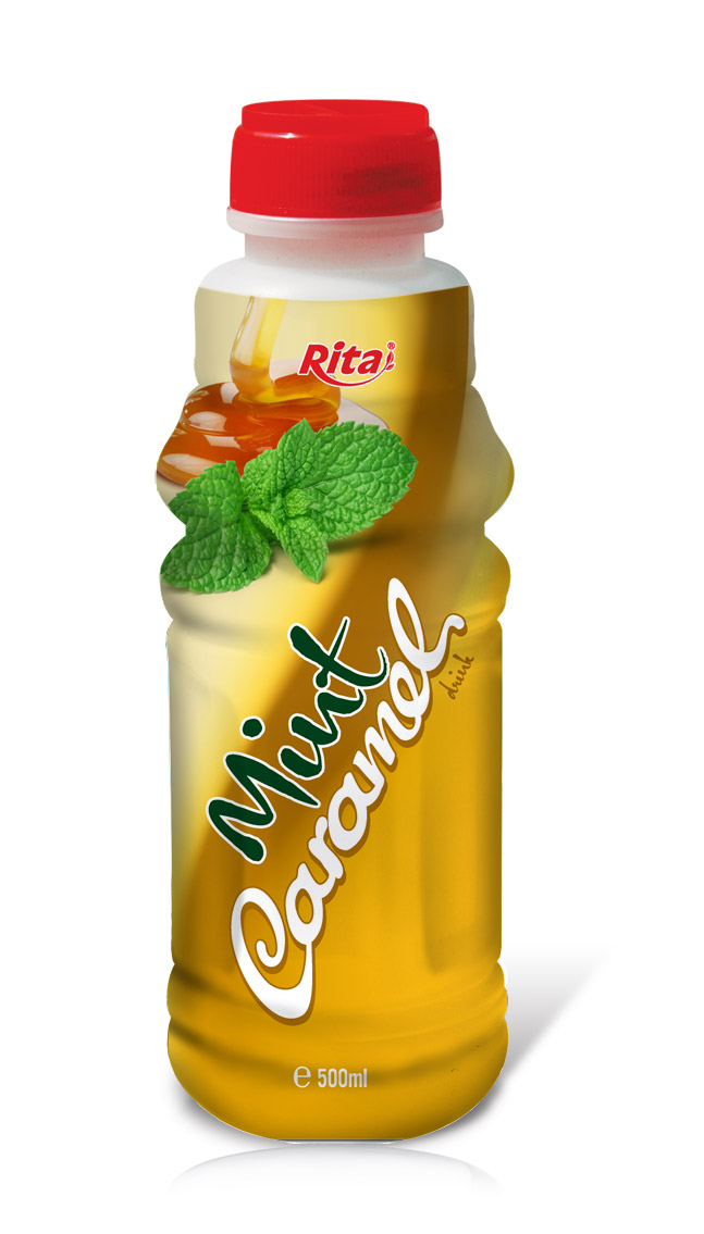 500ml زجاجة مشروب النعناع الكرمل